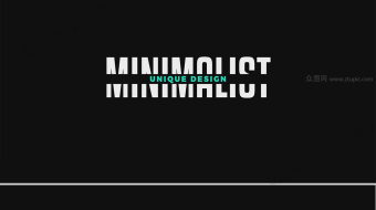 简约字体动效AE模版-众图网