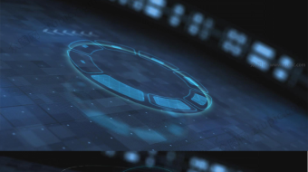 环状立体空间科技感LOGO展示-众图网