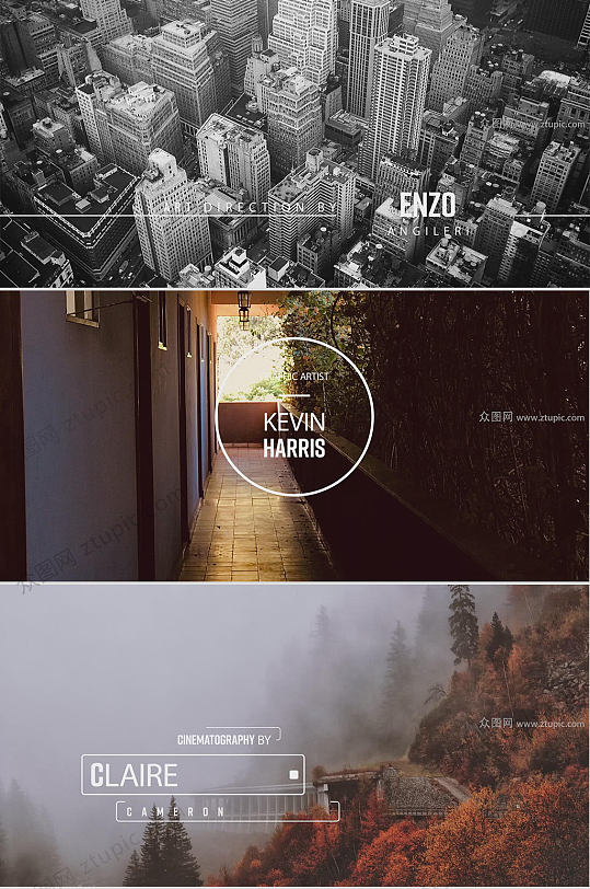 几何线条标注动效AE模版-众图网