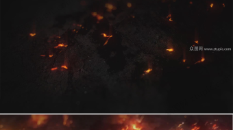 火焰沿路径燃烧LOGO动画演绎-众图网