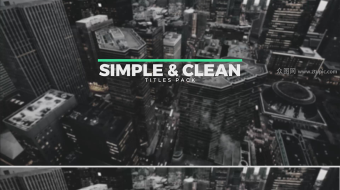 简约文字动画效果AE模版-众图网