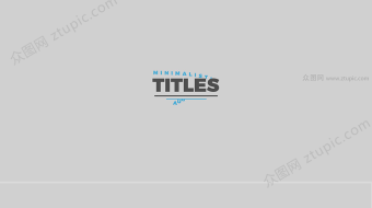 动感流畅字体淡出动效AE模版-众图网