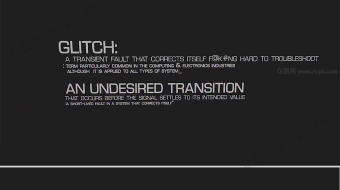 酷炫干扰效果文字特效AE模版-众图网