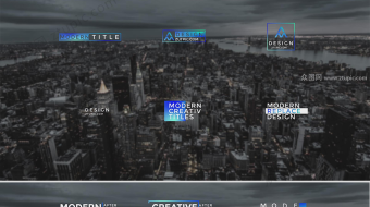 科技感文字出现效果AE模版-众图网