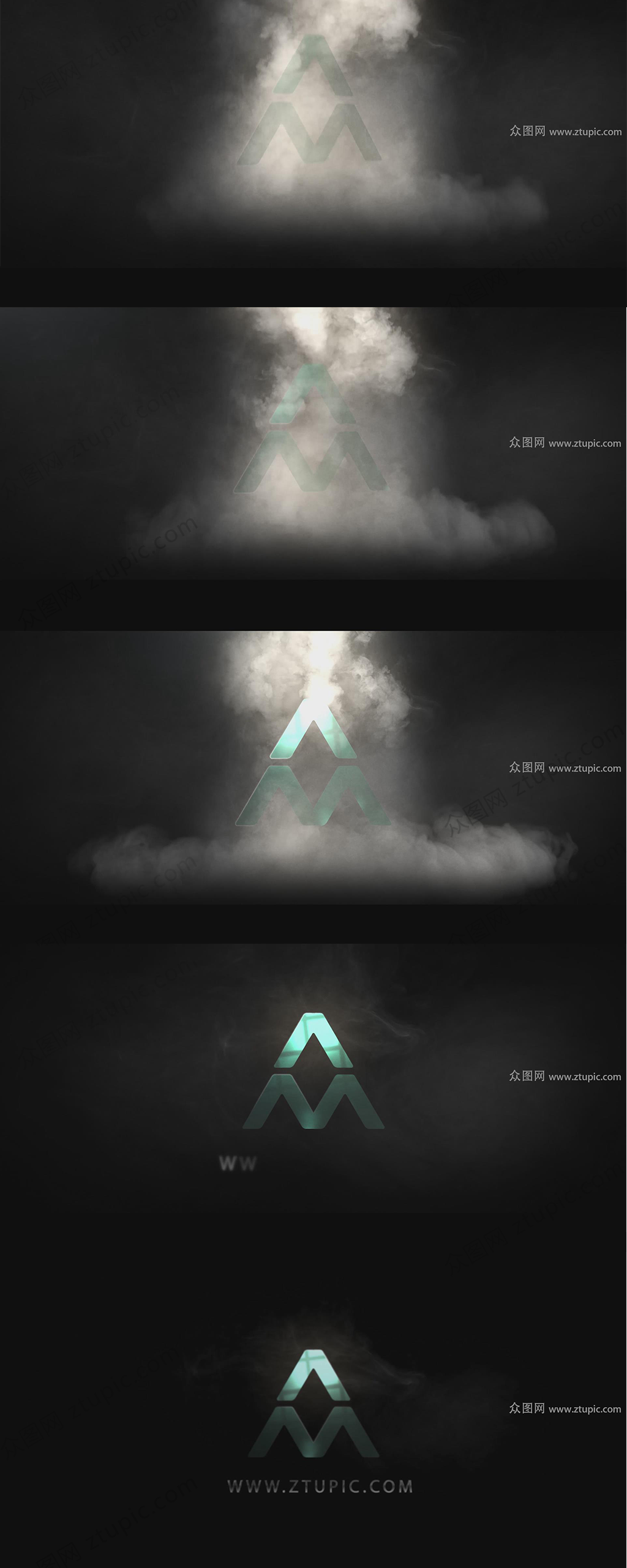 工业蒸汽倾倒LOGO揭示模板素材