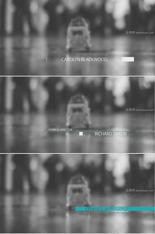 简约几何线条字幕AE模版-众图网