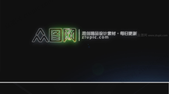 光感电音磁场LOGO展示-众图网