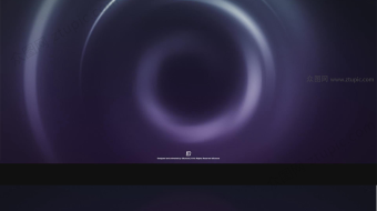 高科技多彩旋涡LOGO展示-众图网