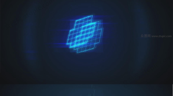 科技感电音干扰效果LOGO展示-众图网