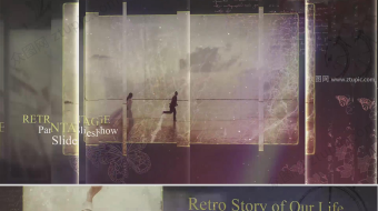 怀旧回忆纪念册视频-众图网