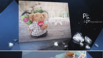 炫酷几何相册回忆视频-众图网