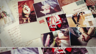 创意简约拼贴相册旅行回忆婚礼视频-众图网
