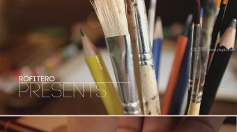 简约手绘铅笔画相片视频-众图网