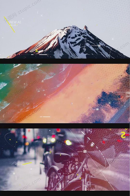 时尚科技元素视差展示视频-众图网