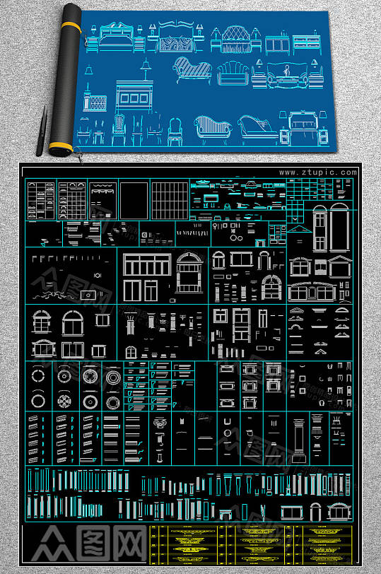 2019线性CAD大全-众图网