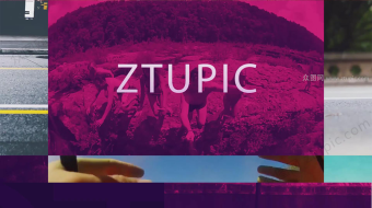 紫色时尚旅游推荐视频-众图网