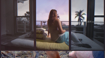 活泼毛刺干扰旅游宣传视频-众图网