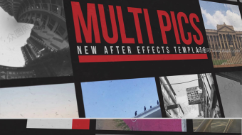 复古式矩阵排版图片展示推介视频-众图网