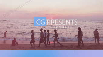 时尚动感企业标题展示-众图网