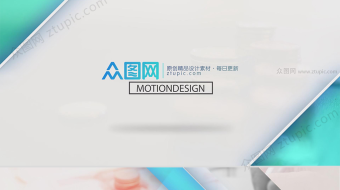 几何形状迭代排版图片展示AE模板-众图网