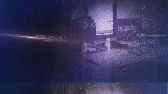 图品汇星空粒子汇聚图片展示视频AE模板-众图网