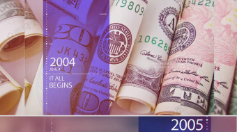 大气蓝色商务企业发展历程介绍视频-众图网