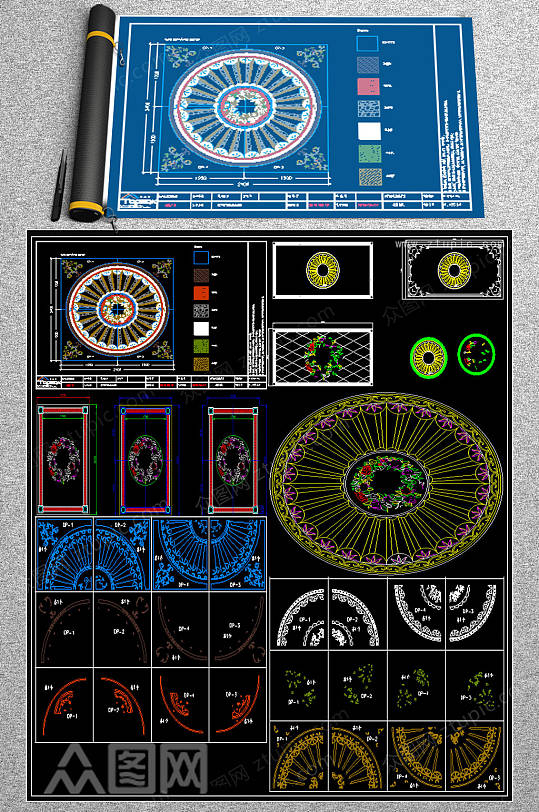 原创拼花CAD图集