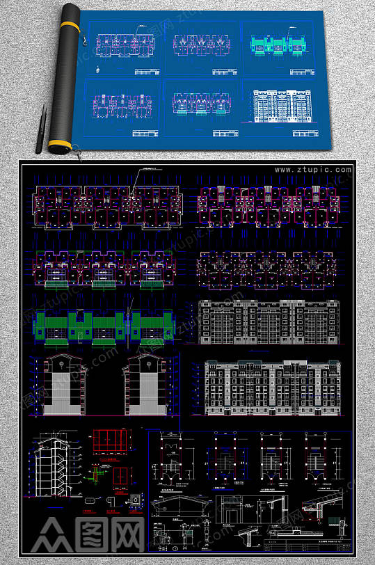 整套商贸城CAD素材-众图网
