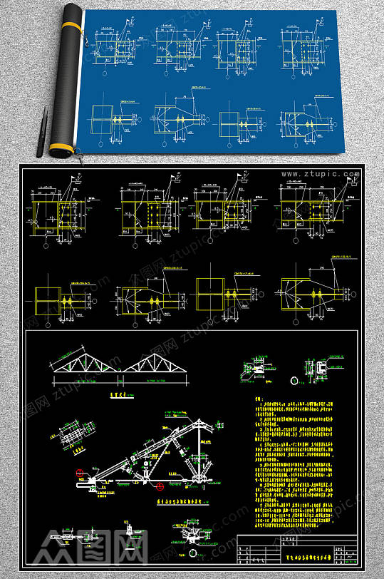 整套钢结构CAD素材