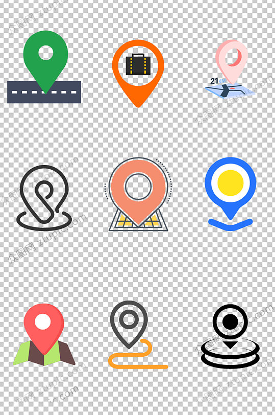 定位小图标图片-定位小图标素材下载-众图网