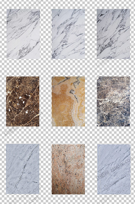 灰咖色调大理石纹理免抠素材