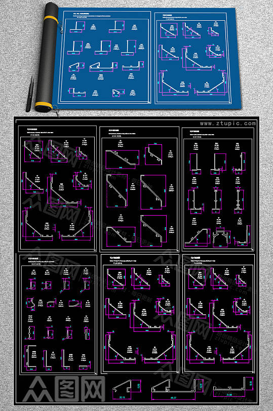 精品装饰CAD施工图-众图网