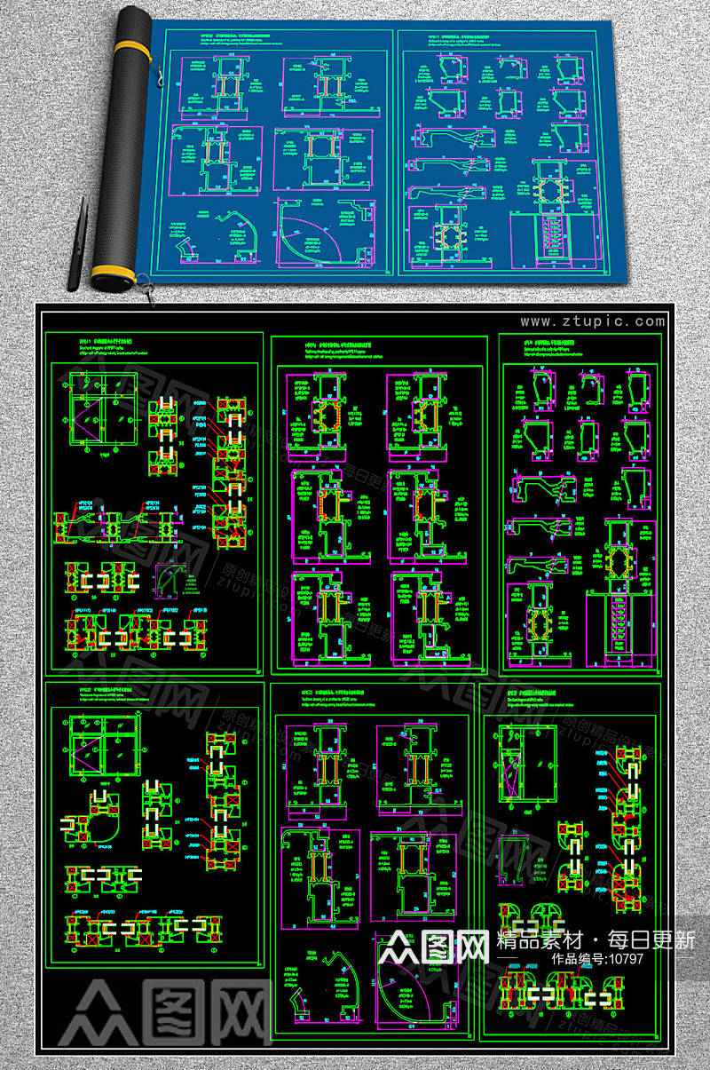 全套隔窗CAD大全素材