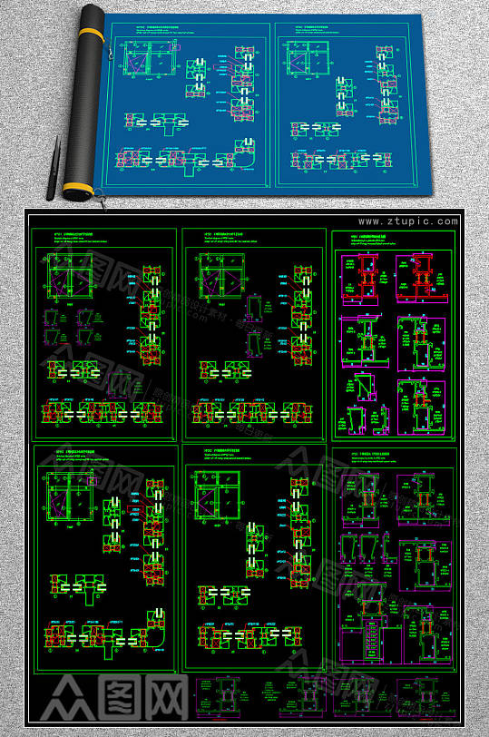 全新窗体CAD图集-众图网
