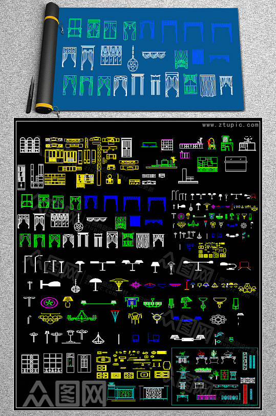 2019柜子CAD模型-众图网