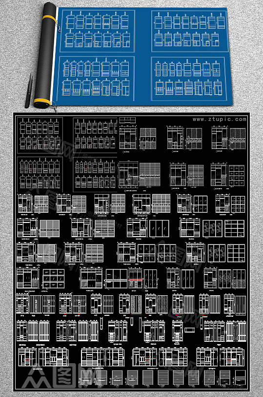 最新柜子CAD素材-众图网