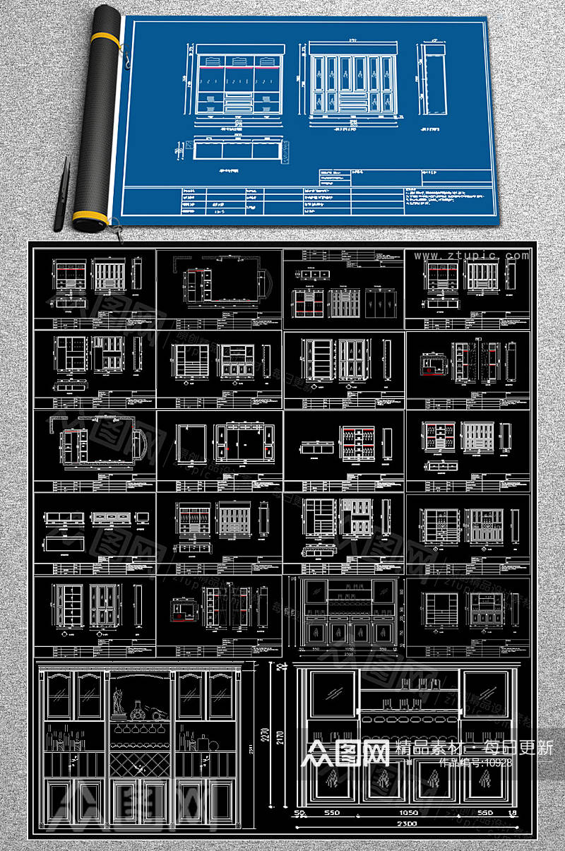 全套木柜CAD图纸素材