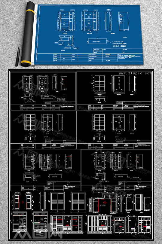 最全柜子CAD素材-众图网