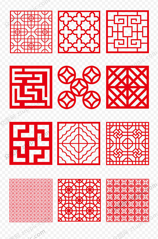 简约方形图案素材