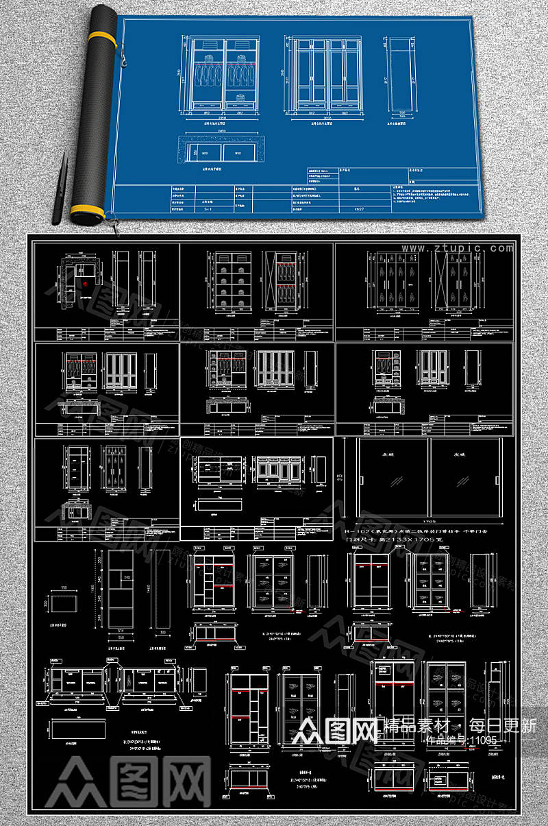 整套柜子CAD素材素材