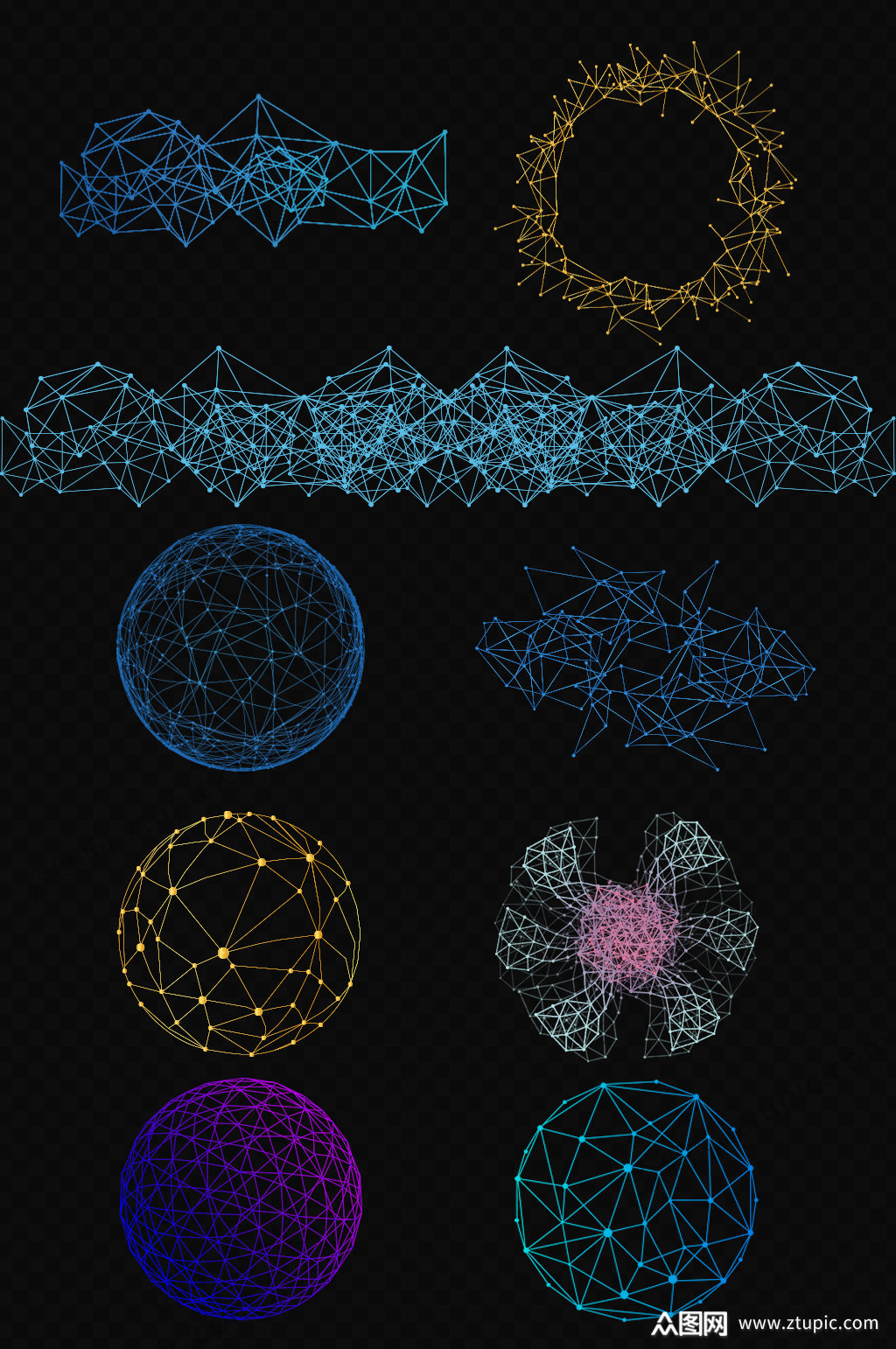 科技元素图形png免扣素材