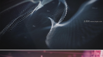 科技感粒子开场片头企业年会视频-众图网