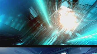 蓝色科技玻璃质感企业年会视频-众图网