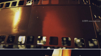 金色大气星耀颁奖年会片头视频-众图网