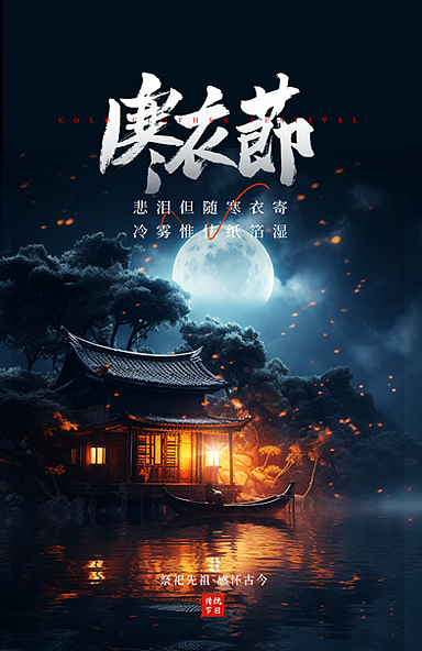寒衣節海報