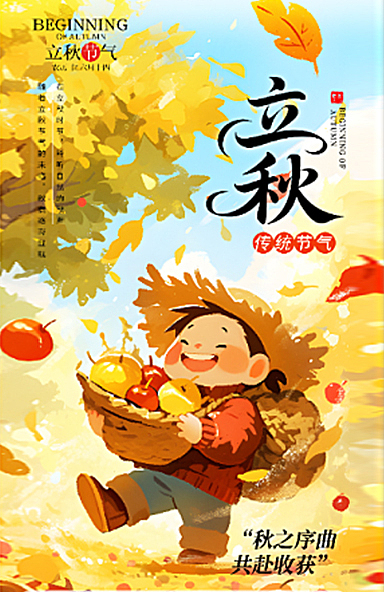 立秋节气海报