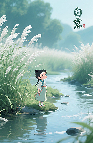 白露插画元素