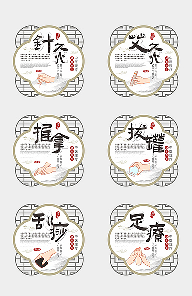 中医异形展板