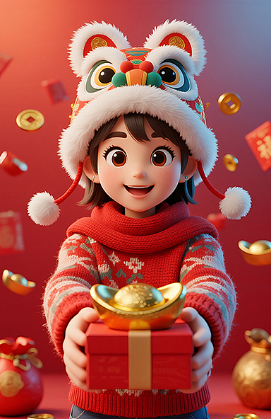 新春年货节插画