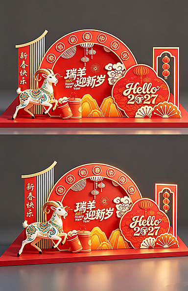 最新羊年美陈